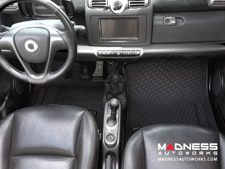 smart fortwo Floor Mats All Weather Rubber 451 model Deluxe Version